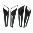 thumbnail image 4 of Interior Door Handle Cover, Carbon Fiber Style Lightwight 4Pcs Door Handle Bowl Trim Antiscratch Stylish Decor  For Left Hand Drive Vehicles, 4 of 8