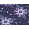 thumbnail image 1 of Ahgly Tapis Rectangulaire Lavable en Machine Intérieur Transitionnel Violet Clair, 6 Pieds x 9 Pieds, 1 of 7