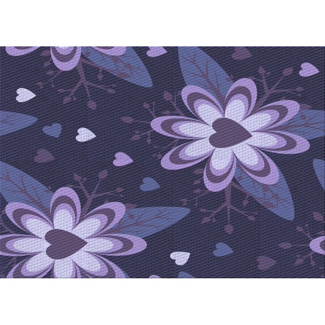 Ahgly Tapis Rectangulaire Lavable en Machine Intérieur Transitionnel Violet Clair, 6 Pieds x 9 Pieds
