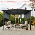 thumbnail image 2 of Only Choice 12' x 9' Outdoor Patio Retractable Canopy Steel Pergola with Adjustable Shade,Gray, 2 of 8