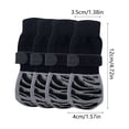 thumbnail image 3 of Calcetines impermeables antideslizantes para perros, zapatos de poliéster negro, correa ajustable, suela antideslizante transpirable, forros para calcetines de 4 para perros pequeños, medianos grandes, 3 of 8