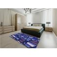 thumbnail image 4 of Ahgly Company Indoor Rectangle Patterned Midnight Blue Area Rugs, 7' x 10', 4 of 6