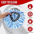 thumbnail image 3 of 4 Pack Spin Mop Replacement Heads for O-Cedar RinseClean 2-Tank System, Microfiber Refills with Handle & Base, Machine Washable, Deep Clean for Hardwood Tile Laminate Marble Floors, 3 of 9