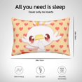 thumbnail image 4 of Funda de almohada Scor-bunny Pok-emon, bonita funda de cojín, juego de cojines traseros de dibujos animados, ropa de cama suave, decoración del hogar, regalos de boda, 20 x 30 pulgadas, 4 of 5