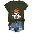 thumbnail image 6 of Duqingm Halloween Shirts for Women Fall Tee Shirt Funny Graphic Tshirt Clothes,L, 6 of 7