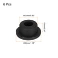 thumbnail image 2 of Uxcell High Temp Silicone Plug T Shaped Solid Silicon Stopper for Waterproof Sealing Plugs Black 30x14.5x10mm 6 Pcs, 2 of 6