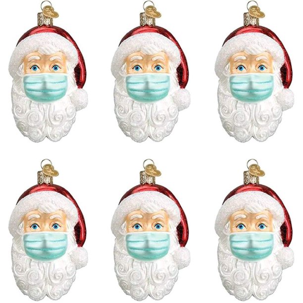 Colgante Papá Noel con máscara, adornos navideños en 3D, adornos para árboles de Navidad Árbol de Navidad Colgante adornos para árboles de Navidad Regalos de Navidad Adepaton HFP-0465