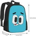 thumbnail image 2 of The Amazing Anime World Of Gumball Backpack Cartoon Gumball Character Backpack Casual Durable Travel Backpack Lightweight Backpack Cartoon Anime Fans Gift, 2 of 6
