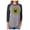 black/gray, variant on Tstars Sunflower Shirt for Women Girls: Cute & Casual Summer 3/4 Sleeve Baseball Jersey Shirt, Soft & Comfy Triblend T-Shirt with Sunflower Print Large black/white