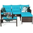 thumbnail image 1 of Patiojoy 3-Piece Outdoor Rattan Wicker Sectional Sofa Set Patio Conversation Sofa Set, 1 of 8