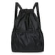 thumbnail image 5 of Mochila de gran capacidad con cordón, bolsa de compras portátil plegable para mujer, bolsa de viaje ligera para exteriores, 5 of 6