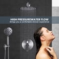 thumbnail image 3 of Wowow 9-Spray Patterns with 1.8 GPM 10 in. Wall Mount Rain Fixed Shower Heads in 10 in. Brushed Nickel, 3 of 8