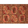 thumbnail image 1 of Ahgly Company Indoor Rectangle Oriental Orange Industrial Area Rugs, 7' x 10', 1 of 4