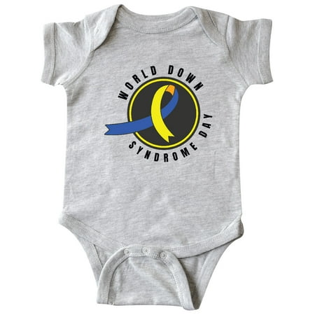 

Inktastic World Down Syndrome Day with Yellow and Blue Ribbon Gift Baby Boy or Baby Girl Bodysuit