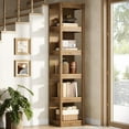 thumbnail image 4 of Tribesigns 5-Tier Corner Shelf Etagere Bookshelf Bookcase for Living Room, 4 of 5