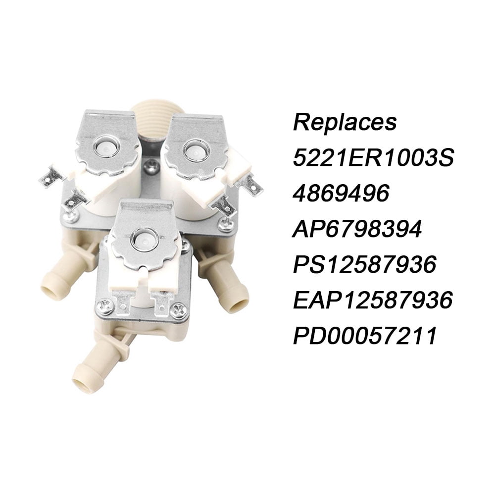 TOP-MAX 5221ER1003S Washer Water Inlet Valve, Fit for LG, Kenmore Washer, Replace 5221ER1003S, 4869496, AP6798394, PS12587936, EAP12587936, PD00057211