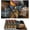 Brown Flower, variant on 6 PCS Washable Tablemats for Home Farmhouse Beach, Easy to Clean Foldable Heat Resistant PVC Weave Rectangle Table Mats, Brown Fashion Flower