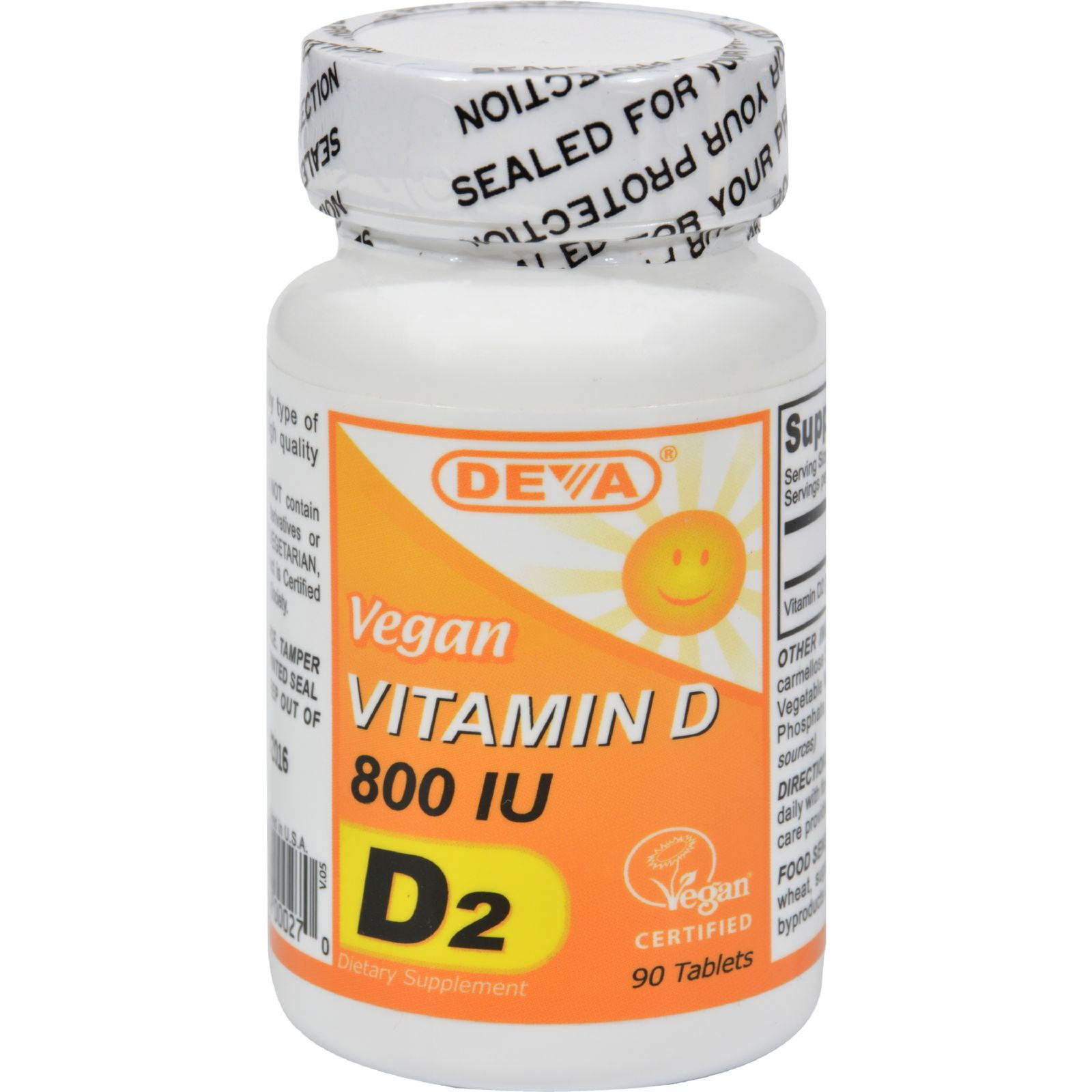 Deva Vegan Vitamin D 800 IU 90 Tablets