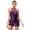 Purple, variant on CHICTRY Women Mesh Neck Sequins Biketard with Feather Skirts for Modern Jazz Hiphop Disco DJ Club Rave Dress Yellow S