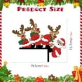 thumbnail image 4 of Santa Claus Wapiti Wooden Door Corner Sticker Holiday Party Door Corner Decoration Sticker, 4 of 4