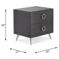 thumbnail image 6 of ACME Elms Accent Table with 2 Drawers in Espresso, 6 of 6