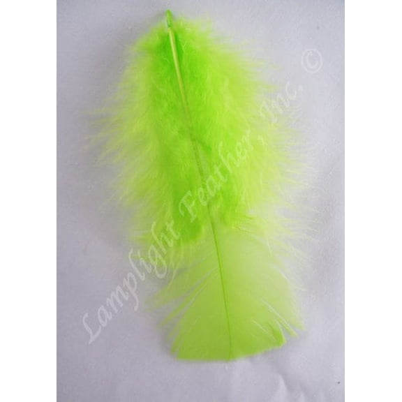 Lime Craft Feathers Turkey Plumage per one ounce package