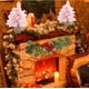thumbnail image 4 of Árbol de Navidad artificial rosa, mini decoración de escritorio, 30 cm/45 cm/60 cm, adornos, árboles perfectos para decorar el jardín del hogar, 4 of 5
