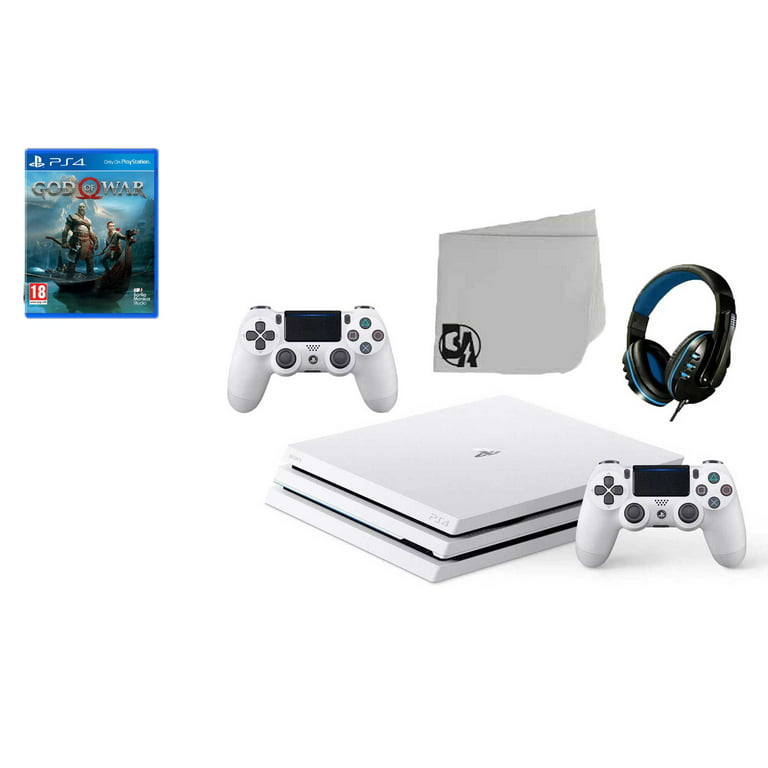 foretage lampe Generelt sagt Sony PlayStation 4 Pro Glacier 1TB Gaming Consol White 2 Controller  Included with God of War BOLT AXTION Bundle Like New - Walmart.com