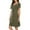 Green, variant on Womens Cotton Nightgowns Tunic Dress Summer Cardigan Short Sleeve Button Sleeping Skirt Home Clothes Wine