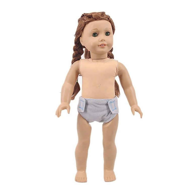 4 Pairs Doll Underwear Cute Baby Doll Underwear Doll Diaper for 18'' Girl  Dolls 