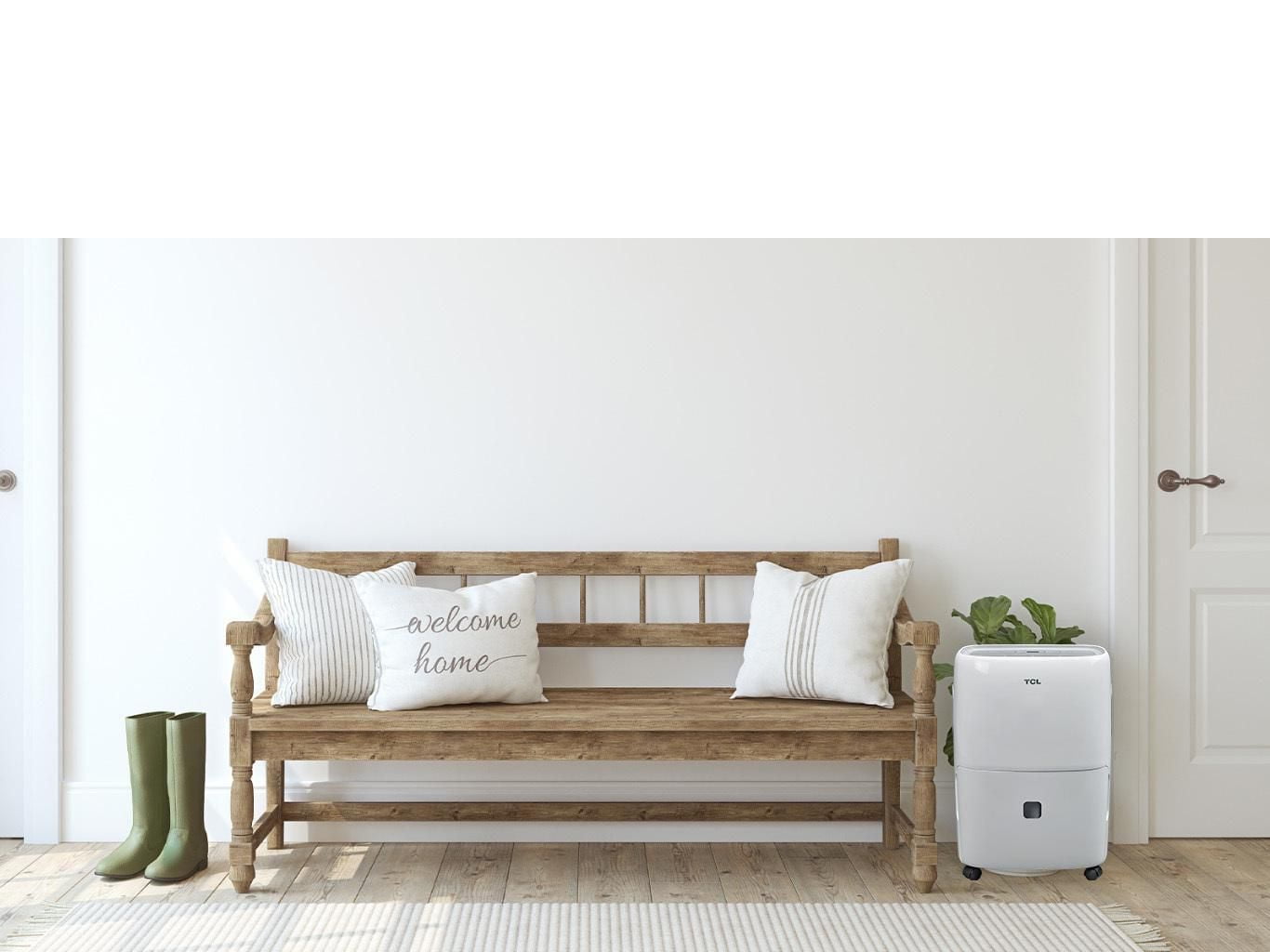 TCL 20 pint Dehumidifier, White