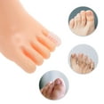 thumbnail image 3 of Unique Bargains 2 Pcs Breathable Toe Protector Prevent Pain for Corns Blisters XS White SEBS, 3 of 5