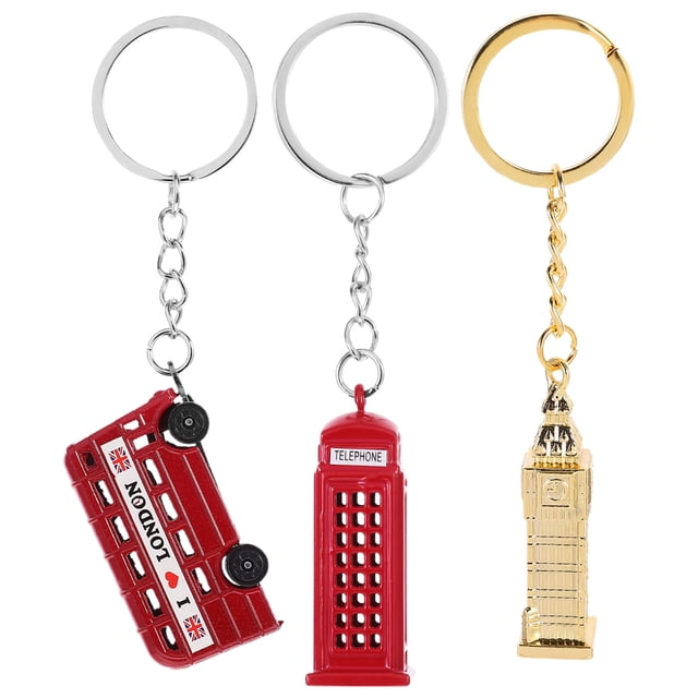 llaveros de cabina telefónica, recuerdos británicos, llaveros de cabina telefónica roja, llaveros de autobús, llaveros para llaves de coche, accesorios de viaje