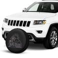 thumbnail image 2 of KAKALAD Line Beach Palm Trees Sun Wave 05 Spare Tire Cover Universal Vehicle Accessories Buckle Car Tools 14”in, 2 of 6