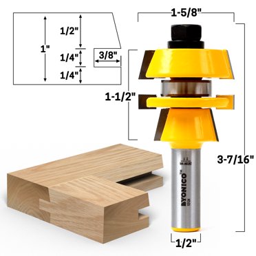 Rail & Stile Router Bit Set - Shaker 2 Pc. 1/2