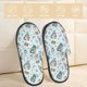 thumbnail image 2 of Fotbe Winter Wonderland Light Blue Pantuflas Peludas para Mujer con Estampado, Zapatillas de Peluche, Zapatos de Invierno para Casa, Uso Interior y Exterior-Large, 2 of 8