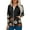 A001-Black, variant on Women's Ultra Soft Stretch Zip Up Scrub Jacket Floral Print Long Sleeve Scurbs Tops