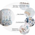 thumbnail image 5 of Shower Curtain Waterproof Shower Curtain for Bathroom,Bathtub,Shower, Blue Ocean Gnomes Marine Life Coral Shower Curtain Set with Hooks for Home Decoration 72x72 Inch, 5 of 6