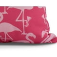 thumbnail image 2 of Simply Daisy, 18" x 18" Flamingo Heart Martini , Animal Print Outdoor Pillow, Pink, 2 of 2