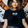 thumbnail image 3 of Mom Mode Raccoon Graphic T-Shirt for Women Cute Animal Tee, White, Size S, 3 of 6