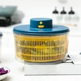 thumbnail image 3 of Abbracc Electric Salad ner Vegetable Dryer Quick Drying Household Drainer Storage Drying Blue, 3 of 8