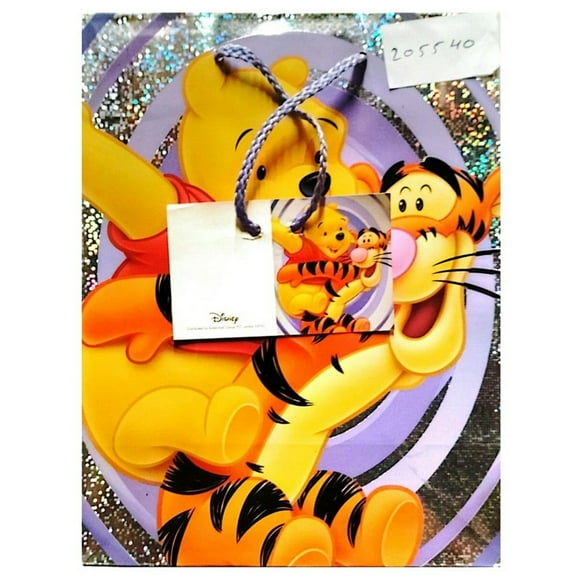 Winnie the Pooh Glitter Gift Bag