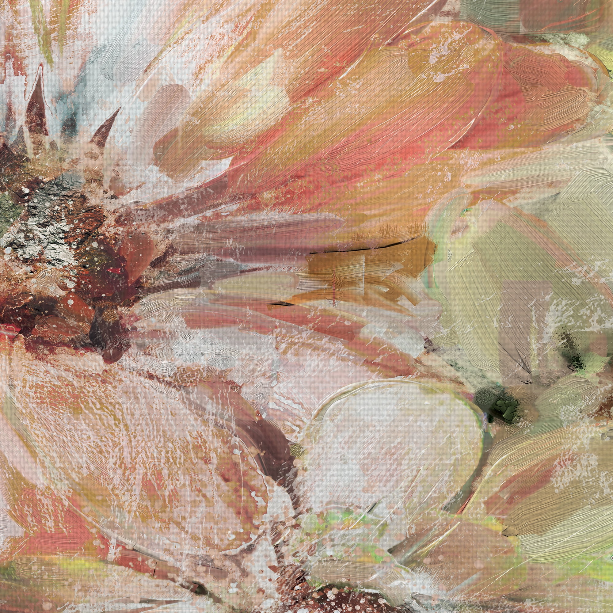Masterpiece Art Gallery Precious Daisies Pink By Studio Arts Canvas Art Print 22" x 28"