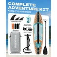 thumbnail image 4 of SOLAVERO 11'x35" Inflatable Paddle Stand Up Board with SUP Accessories for Adults, Ultra-Light & Non-Slip Deck Sup Paddle Board, 4 of 9