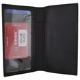 thumbnail image 3 of Swiss Marshall Brand New Premium Leather Slim Checkbook Cover Holder, 3 of 43