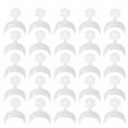 thumbnail image 4 of 500pcs Delicate Crescent Nail Fake Manicure Patch Creative Nail Tips Artificial False Nails Tips Finger Sticker Nail Art Extension Tool for Woman Girl (White), 4 of 7