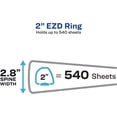 thumbnail image 3 of Avery Durable Clear View 3 Ring Binders, 2 Inch EZD Rings, 1 White Binder (09501), 3 of 5