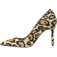 thumbnail image 3 of Sam Edelman Hazel New Nude Leopard Stiletto Heel Pointy Toe Slip On Leather Pump (New Nude Leopard, 9.5), 3 of 7