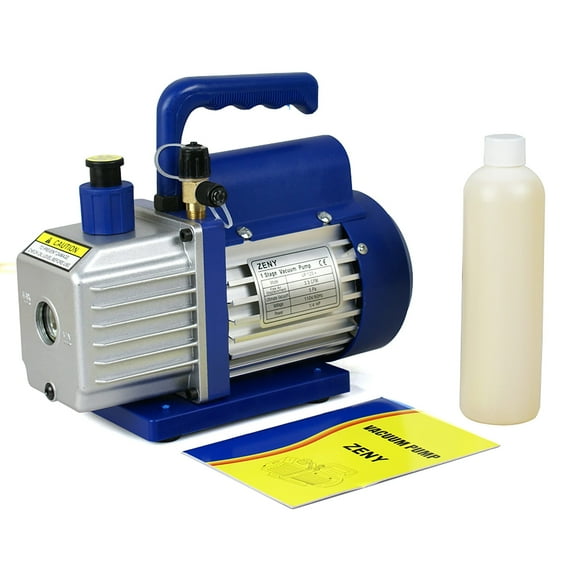 ZENSTYLE 3,5CFM Single-Stage 5 Pa Rotary Vane Economy Vacuum Pump 1/4HP HVAC