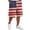 Pink, variant on 4th of July Shorts for Men - 250th Anniversary Patriotic Print Shorts, Stars and Stripes Casual Summer Beach Holiday Shorts,Wine S